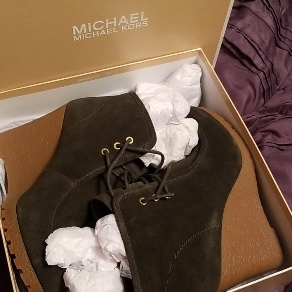 Michael Kors wedge heeled booties